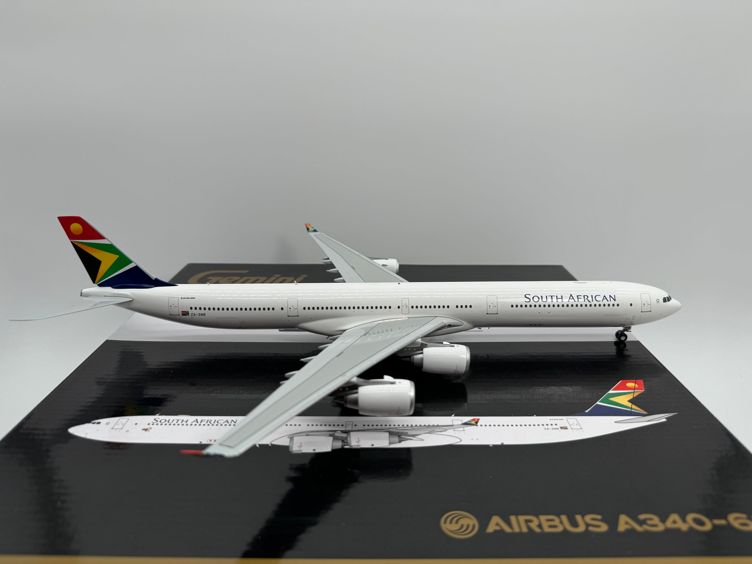 Gemini Jets 1:200 South African Airways Airbus A340-600 ZS-SNB G2SAA587