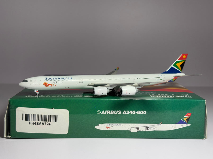 Phoenix Models 1:400 South African Airways Airbus A340-600 ZS-SNG 2012 Beijing PH4SAA724
