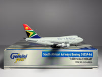 Gemini Jets 1:400 South African Airways Boeing 747SP ZS-SPB 1980s colors GJSAA036