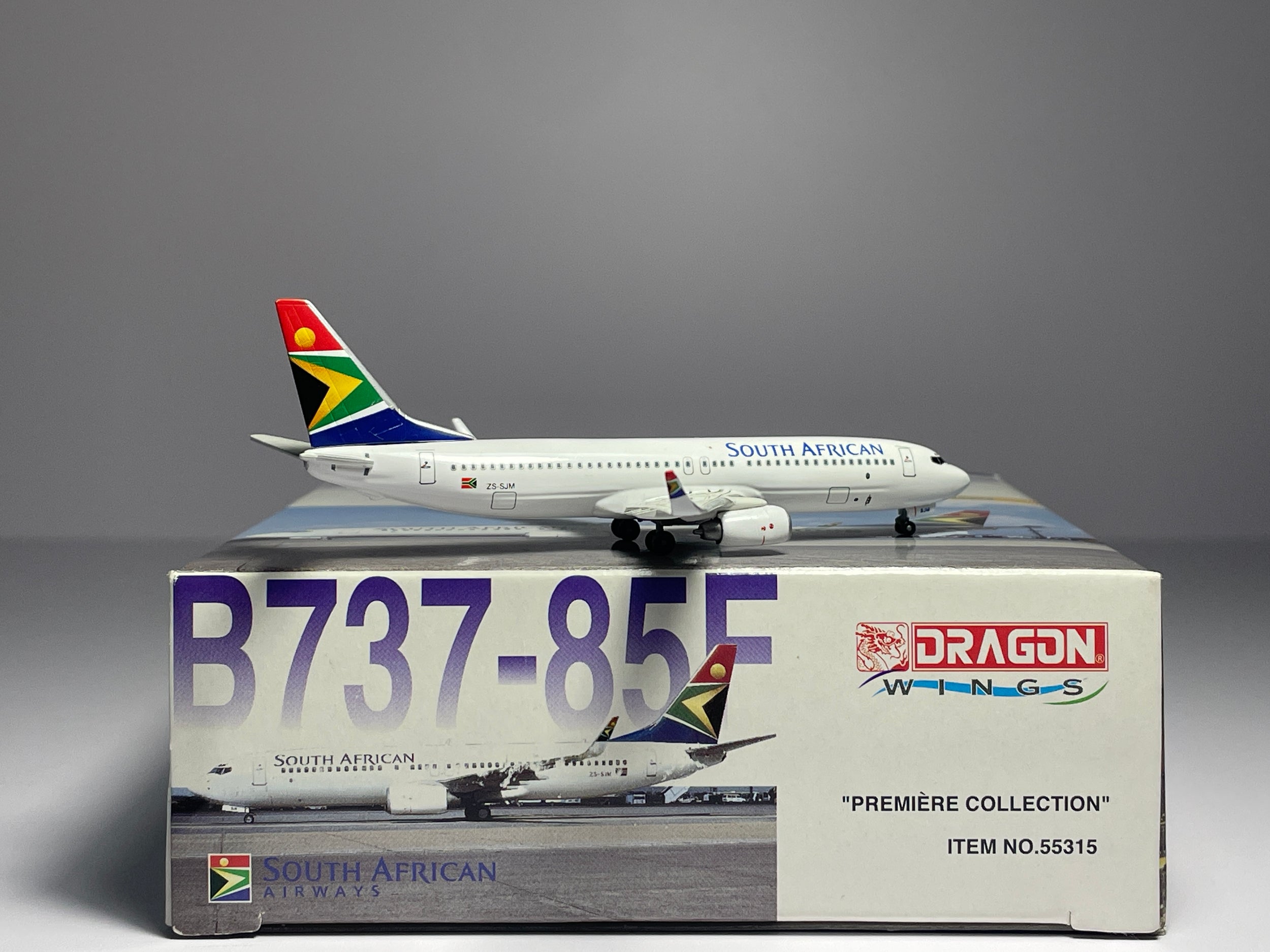 Dragon Wings 1:400 South African Airways Boeing 737-800 ZS-SJM 55315